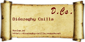 Diószeghy Csilla névjegykártya